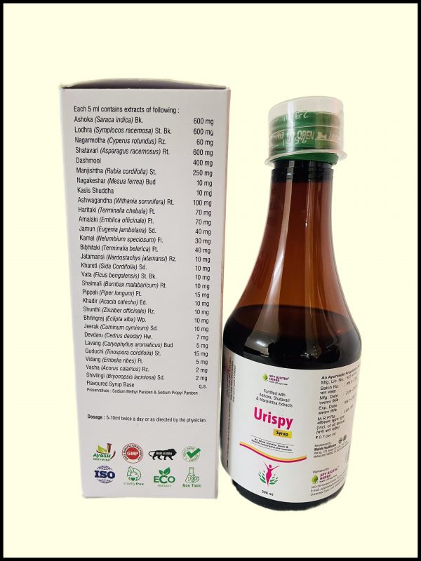 Urispy Syrup - Ayurvedic Uterine Tonic