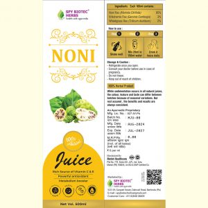 Spy-Noni- Juice - A Antacid and Metabolism Booster Juice